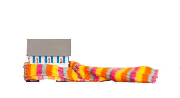 scarf wrapped around house