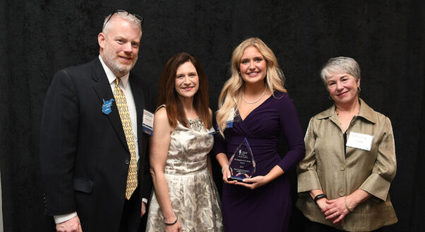 WVU College of law students are presented with the 2023 Distinguished Pro Bono Award