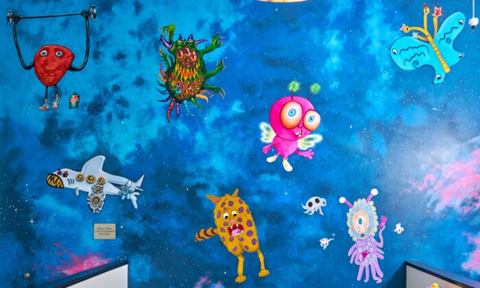 Lobby space mural at Legal Aid of West Virginia in Charleston